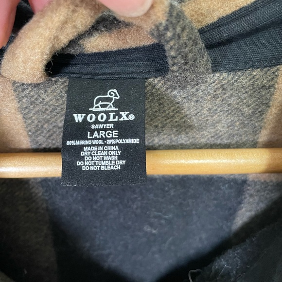 NWOT. Woolx Plaid Wool Blend Jacket in new condition. Size L - Picture 5 of 9